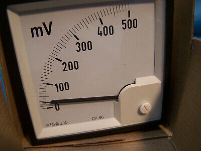 SM96 MODEL D500MV FRAGILE 0-500 MILLIVOLTS PANEL METER