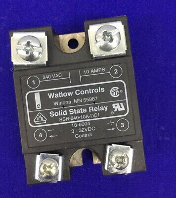 RELÉ DE ESTADO SÓLIDO SSR-240-10A-DC1 / SSR24010ADC1 DE WATLOW CONTROLS 