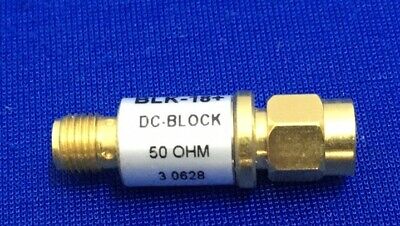 MCL 15542 / BLK-18+ RF CONNECTOR MINI-CIRCUITS DC-BLOCK 50 OHM 3 0628