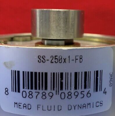 Mead Fluid Dynamics Pneumatic Cylinder SS-250X1-FB w/SMC AS2201F