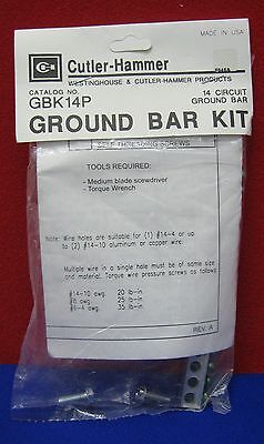 EATON CUTLER HAMMER GBK14P 14 CIRCUIT GROUND BAR KIT