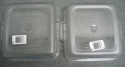 CANTIDAD DE 2 - RUBBERMAID 6302CLE 6302 CONTENEDORES CUADRADOS PARA AHORRAR ESPACIO DE 2QT 