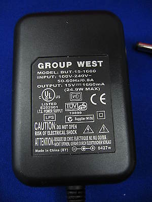 GRUPPE WEST 15 Volt DC 1660 mA 1,6A BUT-15-1660 AC-NETZTEIL BUT 420-0050-1000