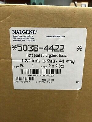 NALGENE NALGE NUNC 5038-4422 HORIZONTALES CRYOBOX-RACK 1,2/2,0 ml, 16-FACH 