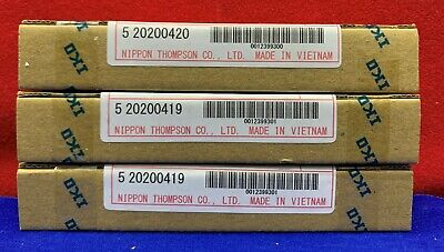 1 Lot Qty of 3 - IKO Nippon Thomson Linear Guide Rail.  LWL 9  R80 B P S2