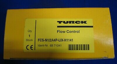 SENSOR EN LÍNEA DE CONTROL DE FLUJO TURCK D-45472 FCS-N1/2A4P-LIX-H1141 6871041