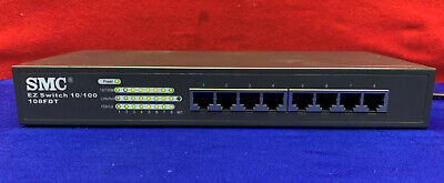 SMC Network EZ Switch SMC-EZ108FDT 8 Port Ethernet Network Switch 100-240V