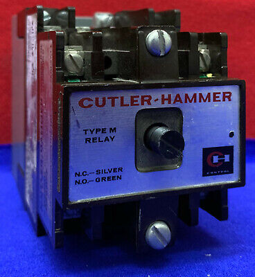 CUTLER-HAMMER TYPE M RELAY D26MB WITH D26MD / D26MPF