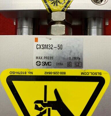 SMC CXSM32-50 Doppelstangen-Führungszylinder mit SMC D-Z76-Sensoren 