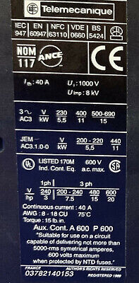 Lot of 2 Telemecanique (Schneider) LP1-D2501 BD 24V Contactor Coil