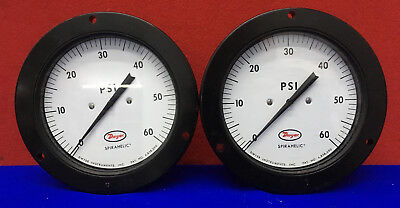 QTY 2 - DWYER 7100-G060 DAVID-N36L SPIRAHELIC GAUGE / GAGE RANGE 0-60 PSIG