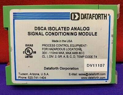 Dataforth DSCA Isolated Analog Signal Conditioner DSCA32-02 Input Module