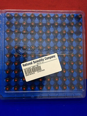 NATIONAL SCIENTIFIC C4013-16A '1 PACK OF 100 VIALS' ASSEMB CLEAR VIAL KIT