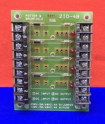 POTTER &amp; BRUMFIELD 2I0-4B / 2I04B I/O-MODUL-RACK, 4 KANAL