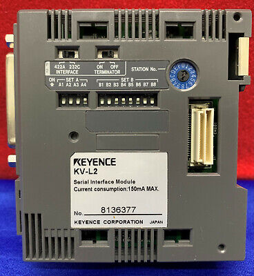 KEYENCE KV-300 SPS-Modul mit KV-L2-Schnittstellenmodul (2) und KV-R1A