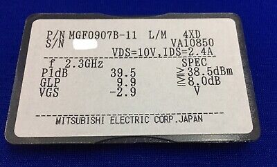 TRANSISTOR DE EFECTO DE CAMPO FET DE MICROONDAS GaAs MGF0907B-11 DE MITSUBISHI ELECTRIC