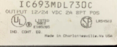 Lote de 2 módulos de salida de 8 puntos GE Fanuc IC693MDL730C 12/24 V CC