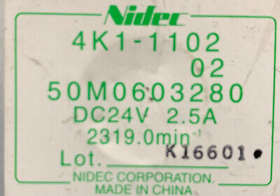 1 lote de 2 unidades: motor NIDEC 4K1-1102 50M0603280 DC24V 14002180