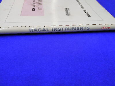 Racal Instruments, Inc. Installationshandbuch 1261 AH-S1430 VXI Chassis / 1261A