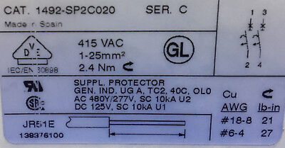 QTY 2 - Allen-Bradley AB 1492-SP / 1492-SP2C020 SER C CIRCUIT BREAKERS