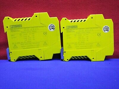 QTY 2 - PHOENIX CONTACT PSR-SCP-24DC/FSP/1X1/1X2 SAFETY RELAYS