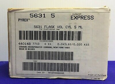 PYREX ® / CORNING 5631 / 5631 5 / 5631-5 FLASK  VOL CYL 5 MIL INCLUDES QTY 6