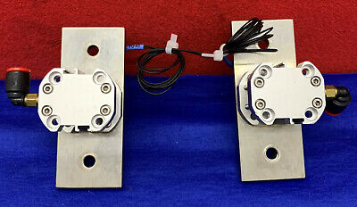 Lot of 2 SMC NCQ7B075-075S Pneumatic Air Actuator Cylinder w/ Keyence FU-48