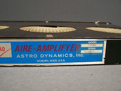 AIRE-AMPLIFYER ASTRO-DYNAMICS INC. RACK MOUNTED FAN MODEL 5103AB, SN 0626801