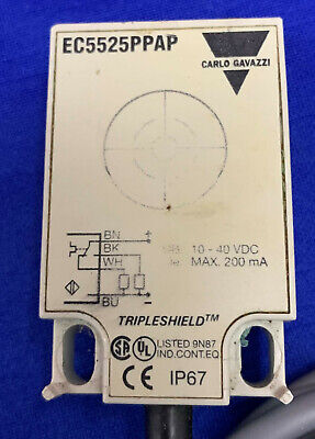 Lot of 3 Carlo Gavazzi Capacitive Proximity Sensor EC5525PPAP 10-40 VDC