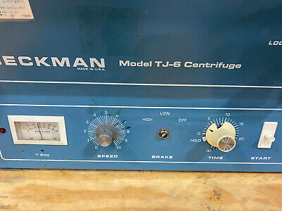 FOR PARTS / REPAIR TJ TABLETOP CENTRIFUGE BECKMAN VWR SCIENTIFIC TJ-6 340508