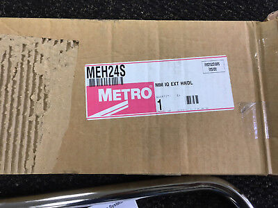 Metro MEH24S Mango extendido de acero inoxidable cromado 304 de 24" de ancho