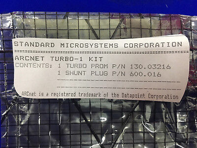 SMC ARCNET Turbo-1 Kit. 1 Turbo Prom P/N 130.03216 and 1 Shunt Plug P/N 600.016