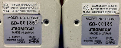 1 Lot Qty of 2 - FOR PARTS/REPAIR Omega Engineering DFG60-11 Digital Force Gauge