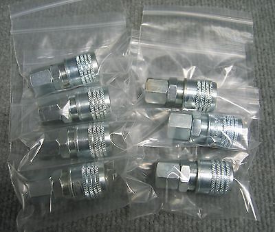 '1 LOT OF 7 NEW COUPLERS' LEGACY 1/4" STEEL BODY FEMALE AIR COUPLER