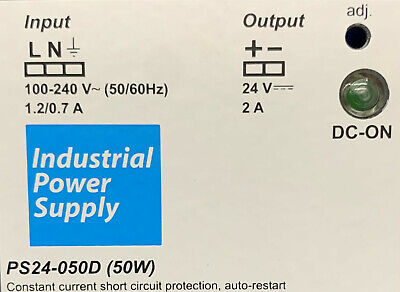 Automation Direct Industrial Power Supply PS24-050D (50W) 100-240V 50/60Hz