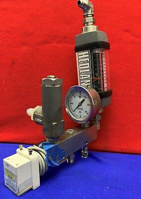 Hedland H605S-002 Water Flow Meter with McDaniel 300psi Gauge