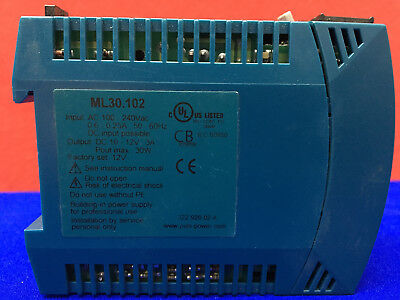 PULS ML30.102 POWER SUPPLY 30W 100-240 VAC 0.6-0.25A