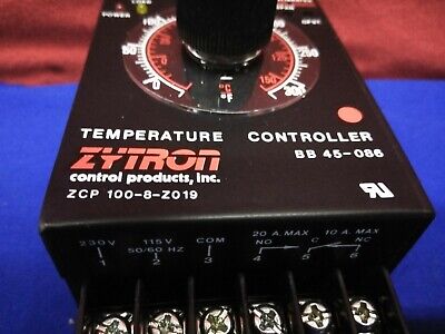 CONTROLADOR DE TEMPERATURA ZYTRON BB 45-086 ZCP 100-8-Z019