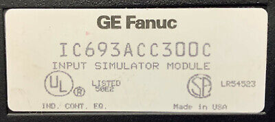 GE FANUC Input Simulator Module IC693ACC300C