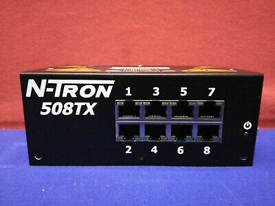 CONMUTADOR ETHERNET INDUSTRIAL N-TRON 508TX DE 8 PUERTOS 