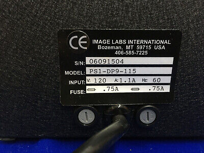 IMAGE LABS INTERNATIONAL PS1-DP9-115 CCD CAMERA LINEAR POWER SUPPLY