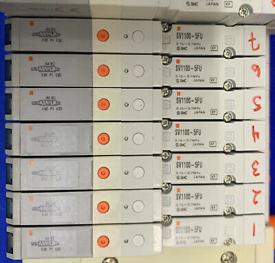 SMC SS5V1-1010983-03-2 Station Valve Manifold Block Assembly 14 SV1100-5FU