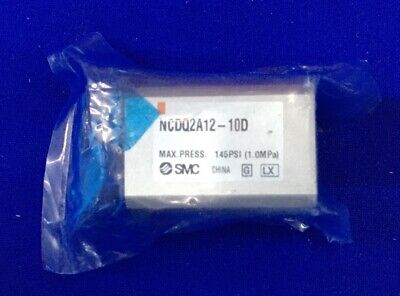 SMC NCDQ2A12-10D COMPACT CYLINDER MAX.PRESS. 145 PSI (1.0MPa)