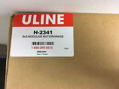 NEW ULINE H-2341 3' X 3' MODULAR MAT-DRAINAGE 3X3