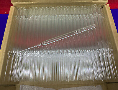 7 PACKAGES OF IP60 #5 3/4 PLAIN LABORATORY GLASS PIPETS / PIPETTES 5-3/4" LENGTH