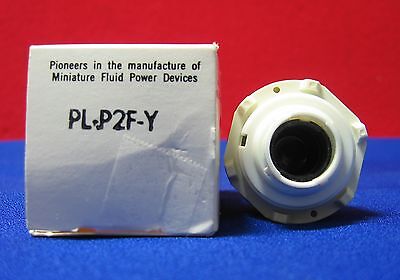 INTERRUPTOR PULSADOR MANUAL CLIPPARD FLUID POWER PL-P2F-Y AMARILLO