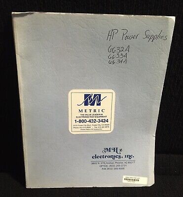 MHz ELECTRONICS HP-IB SYSTEM DC POWER SUPPLY OPERATING MANUAL 6632A 6633A 6634A