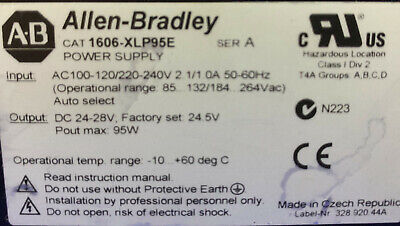 Allen-Bradley / Allen Bradley / AB  1606-XLP95E SER A / 1606-XLP POWER SUPPLY