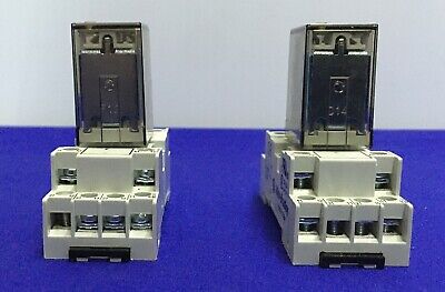 1 LOT MIT 2 Allen Bradley - 700-HN103 MINIATUR-RELAIS-SOCKEL &amp; 700-HC24Z24-4 RELAIS 