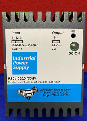 Automation Direct Industrial Power Supply PS24-050D (50W) 100-240V 50/60Hz